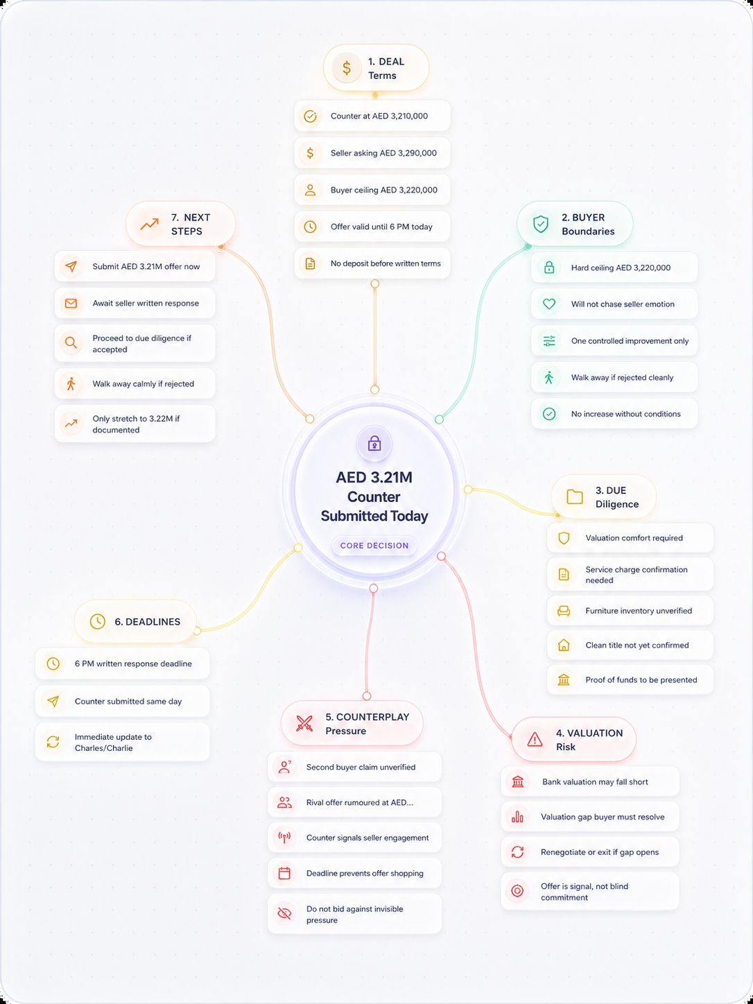 The call, mapped — Levera product interface